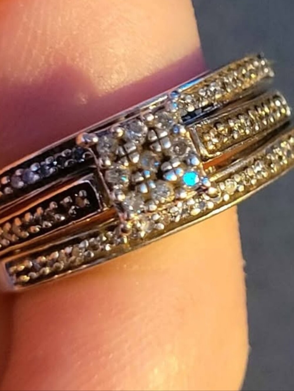 Diamond Wedding Set - Picture 2 of 7